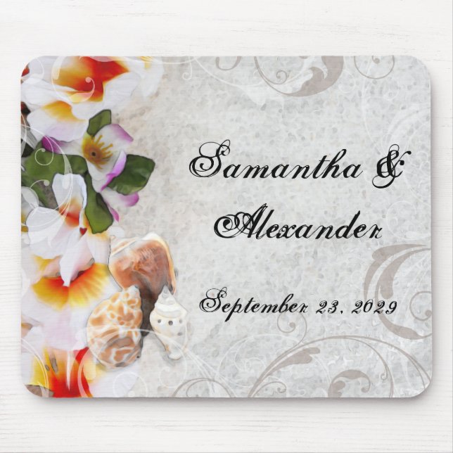 Tropiska persikoblommor/Snäckor Musmatta (Framsidan)