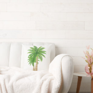 Tropiska Pillow vid kusten handflatan Träd Kudde