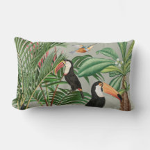 Tropiska regnskogar och Toukanfåglar i vattenfärg