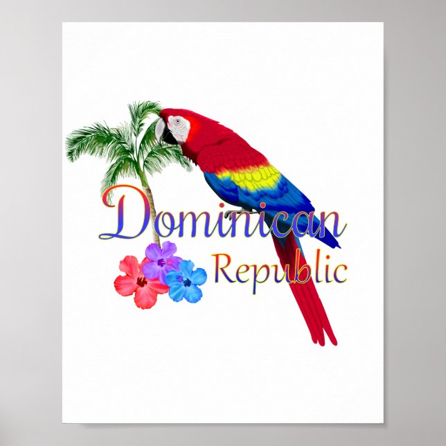 Tropiska republiken Dominikanska republiken Poster (Framsidan)