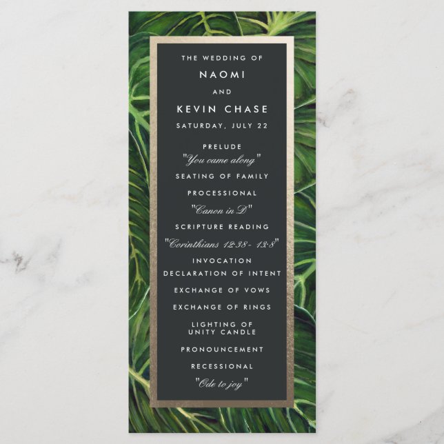 Tropiska Romantik / Program (Framsida)