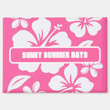 Tropiska Rosa Beach Flowers