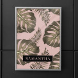 Tropiska Rosan och Guld Handflatan Löven Mönster & Poster<br><div class="desc">Den tropiska Rosan och Guld Handflatan Lämnar mönster har en levande och exotisk utformning inspirerad av tropiska estetiker. Färg-systemet kretsar kring rosans och guld skuggor och skapar en lyx och snyggt. Mönster består av handflatan löv som förekommer i olika storlekar och orienteringar, vilket ger upphov till en känsla av rörelse...</div>