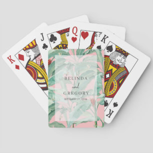 Tropiska Rosan Tropical Handflatan Banana Löv Bröl Casinokort