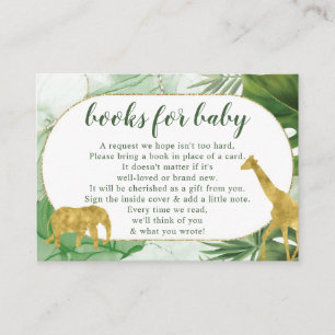 Tropiska Safari-böcker för baby-bilaga Tilläggskort