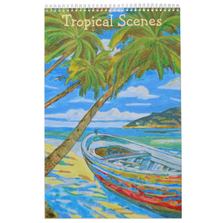 Tropiska scener kalender