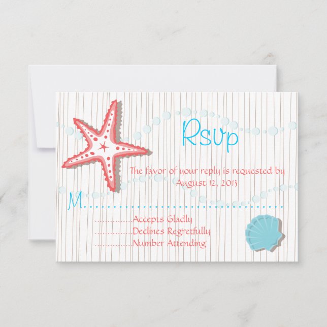 Tropiska Seashell-Bröllop OSA (Framsida)