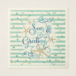 Tropiska "SEAsons hälsningar" Party Pappersservett