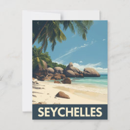 Tropiska Seychellerna Vykort
