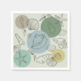 Tropiska sjöar på stranden pappersservett