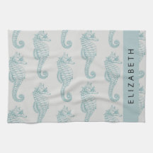 Tropiska sjöhästar, Seahorse Mönster, ditt namn