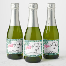 Tropiska Sjungbröllops-vinsetiketter