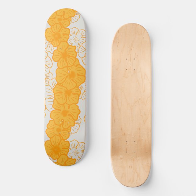Tropiska skateboard hau hibiscus (Framsida)