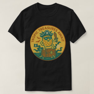 Tropiska skatter väntar på ananas t shirt