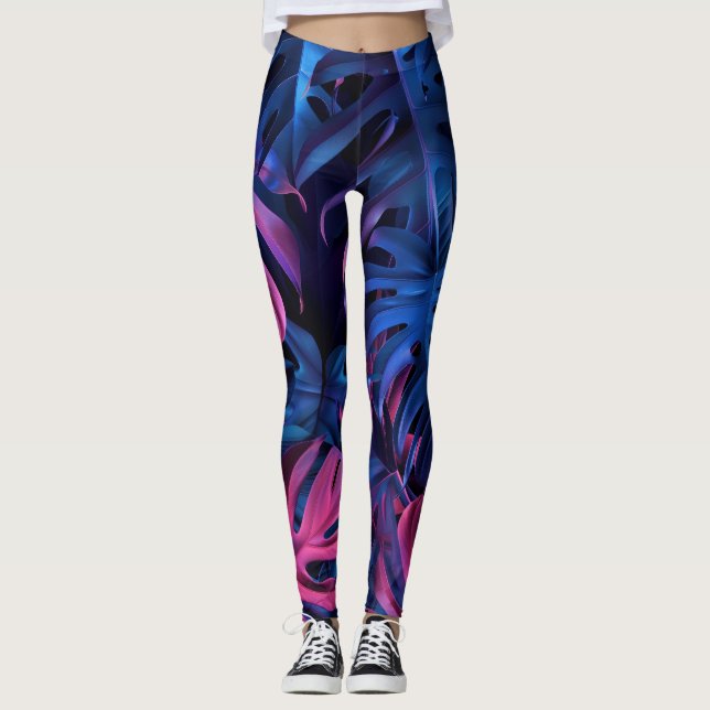 Tropiska skogsbaljväxter leggings (Framsida)