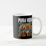 Tropiska Sloth Beach Vacation Sloths Pura Vida Cos Kaffemugg<br><div class="desc">Tropical Sloths Pura Vida Costa Rica</div>