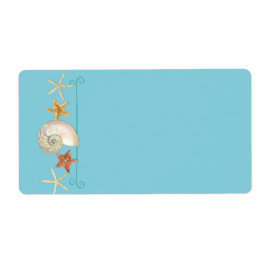 Tropiska Snäckor Starfish Nautilus Summer Fraktsedel