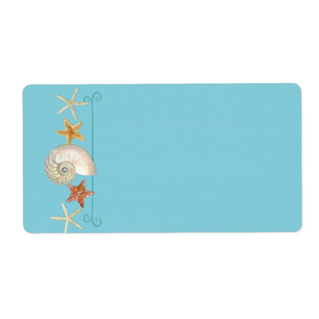 Tropiska Snäckor Starfish Nautilus Summer Fraktsedel (Framsidan)