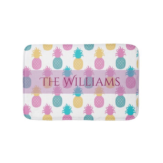 Tropiska sommaranas badrumsmatta (Framsidan)