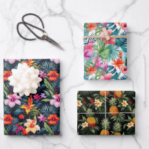 Tropiska sommarblommor Löv Pinapple Print Gift