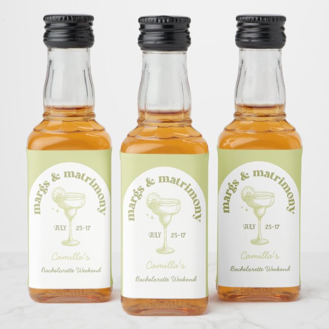Tropiska sommarcocktail möhippa miniatyretiкетter spritflaskor etikett (Flaskor)