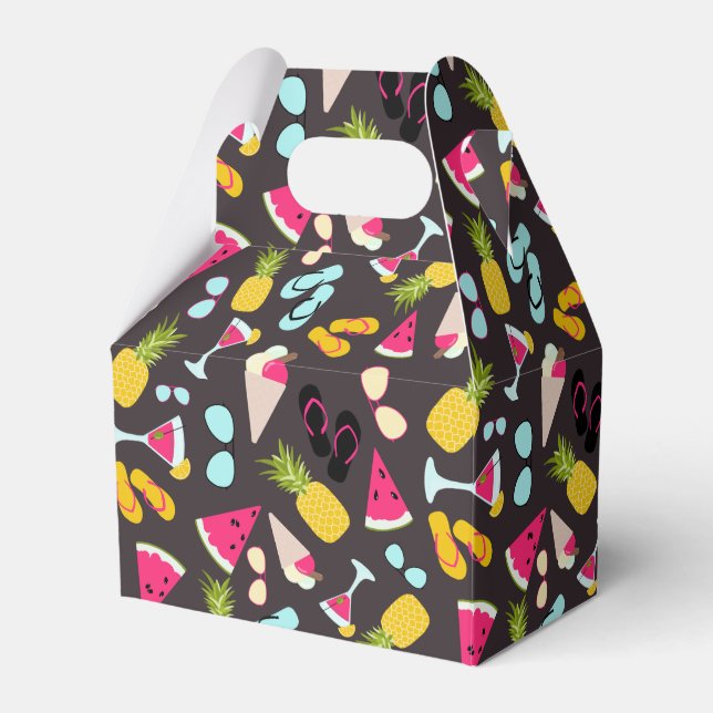 Tropiska sommaren mönster presentaskar (Framsidan Sidan)