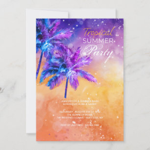 Tropiska sommaren Party Inbjudningar