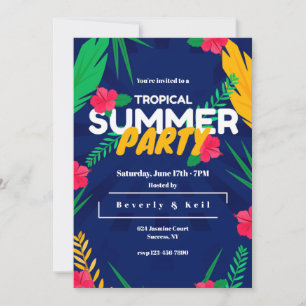 Tropiska sommaren Party Inbjudningar