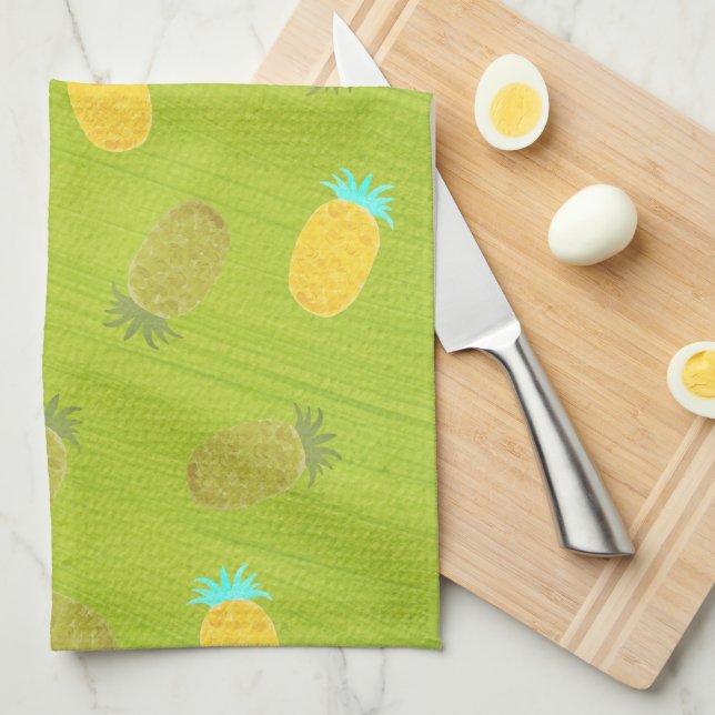 Tropiska sommarfrukter Kiwi Grön Kökshandduk (Vikt i Fjärdedel)