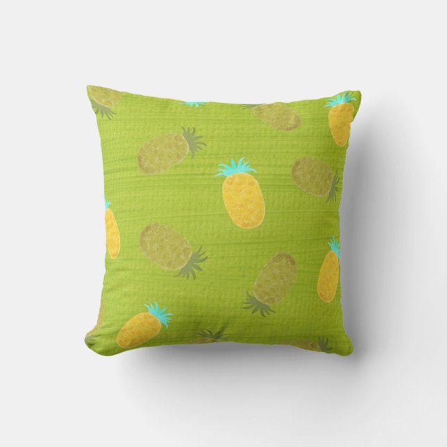 Tropiska sommarfrukter Kiwi Grön Kudde (Framsida)