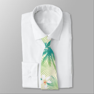 Tropiska sommarpalmträd slips