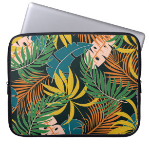 Tropiska sommarväxter i Mönster Laptop Fodral
