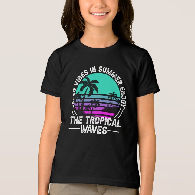 Tropiska sommarvibbar-82646 t shirt (Framsida)