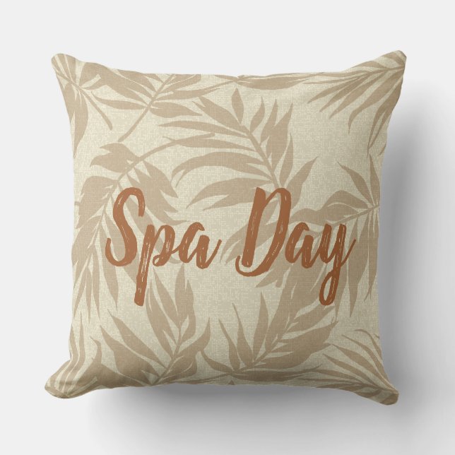 Tropiska spa-koordinater - Areca Handflatan Revers Kudde (Framsida)