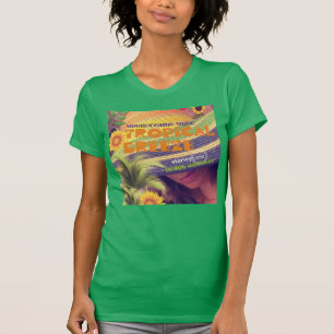 Tropiska spräckningsrepor t shirt