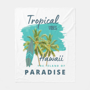 Tropiska stämningar Hawaii Paradisö Fleecefilt