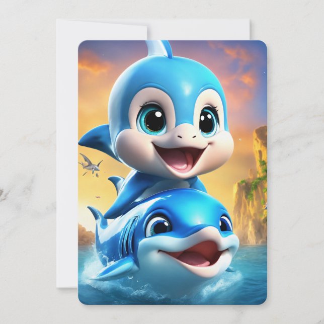 Tropiska Stänk! Inbjudningar (Framsida)