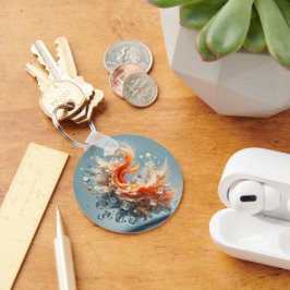 Tropiska Stänk Nyckelring