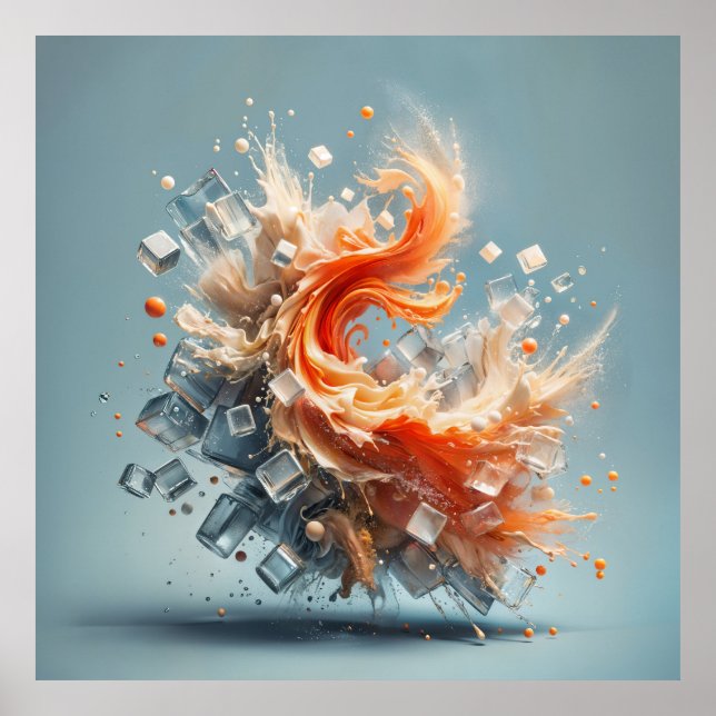 Tropiska Stänk Poster (Framsidan)