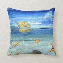Tropiska StarfishThrow kudder 16" x 16",