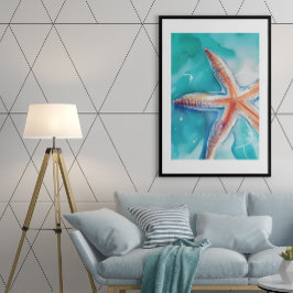 Tropiska stjärtfiskar poster
