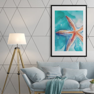 Tropiska stjärtfiskar poster