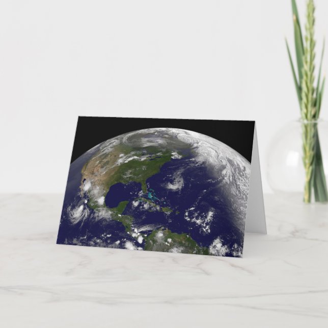 Tropiska stormar på planeten Jorden. Kort (Framsida)