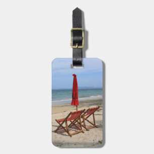 Tropiska stranden bagagebricka