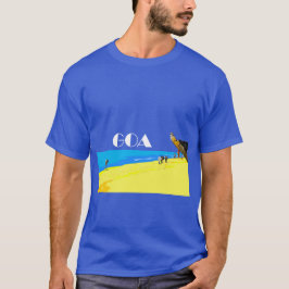 Tropiska stranden Goa, Indien. För mörk färg T Shirt