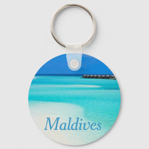 Tropiska stranden i Maldives Nyckelring