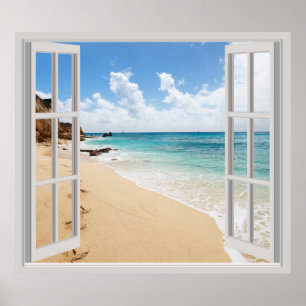 Tropiska stranden poster