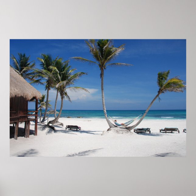 Tropiska stranden poster (Framsidan)