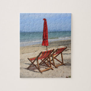 Tropiska stranden pussel