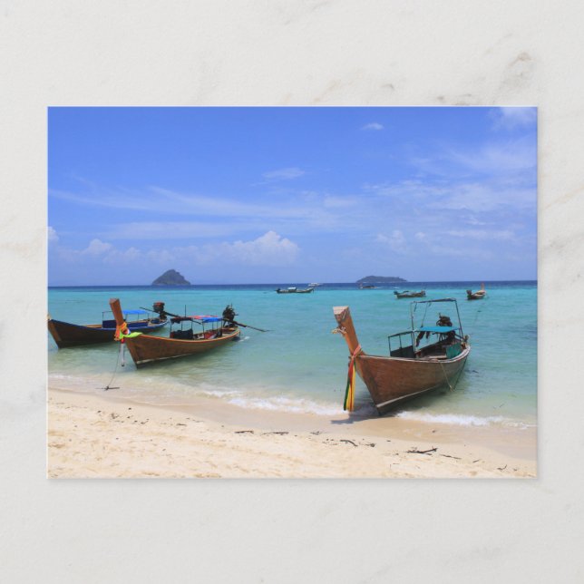 Tropiska stranden vykort (Framsida)